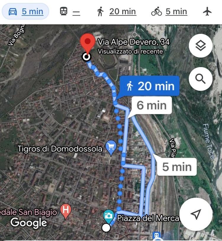 "La Bella Della Cappuccina" Casa Con Parcheggio Interno Gratuito Daire Domodossola Dış mekan fotoğraf
